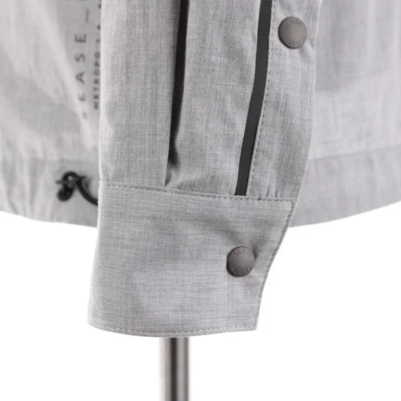 Sease NWOT 100% Cotton Overshirt Size XL New Gate In Gray Melange